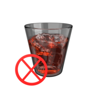 3d illustration of prohibited drinking while fasting. suitable for Ramadan png