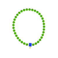 3d illustratie van tasbih met Ramadan concept png