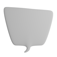 3D illustration of the speech bubble icon png