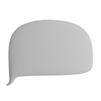 3D illustration of the speech bubble icon png