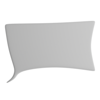 3D illustration of the speech bubble icon png