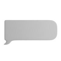 3D illustration of the speech bubble icon png