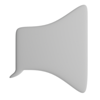3D illustration of the speech bubble icon png