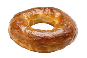 Close-Up of a Glazed Donut png