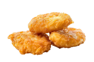 Stapel von gebraten Hähnchen Nuggets png