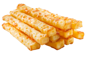 Pile of Cheesy Bread Sticks png