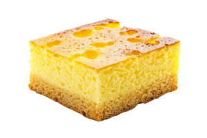 Delicious Cake With Yellow Icing png