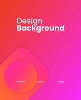 Simple colorful gradient background. Social media template illustration. vector