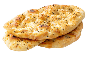 Fresh Baked Flatbread With Sesame Seeds png