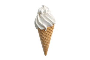 la glace crème cône avec blanc glaçage png