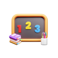 profesor día 3d ilustración icono png