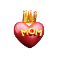 Happy Mother Day 3d icon png