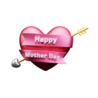 Happy Mother Day 3d icon png