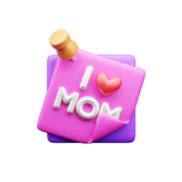 contento madre día 3d icono png