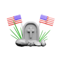 memorial dia 3d ícone png