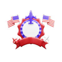 Memorial Day 3d icon png