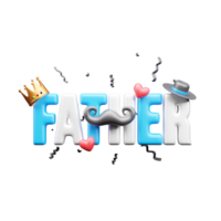 Vater Tag 3d Symbol png