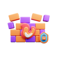 profundo web 3d ilustración icono png