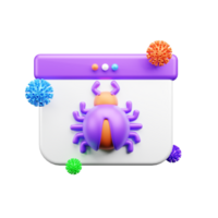 Deep web 3d Illustration Icon png