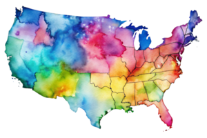 arco iris acuarela gráficos país Estados Unidos png