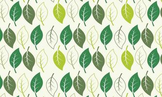 Seamless abstract leaves pattern background vector