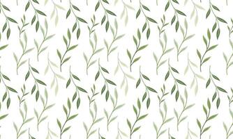 Seamless abstract leaves pattern background vector