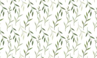 Seamless abstract leaves pattern background vector