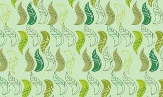 Seamless abstract leaves pattern background vector