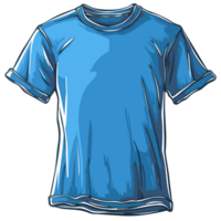 t-shirt tekenfilm vlak kleur png