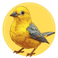 canari dessin animé plat Couleur png