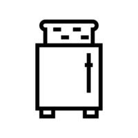 toaster line icon free symbol vector