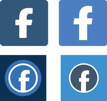 4 Premium Facebook Icons vector