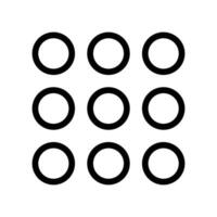 dots line icon free symbol vector