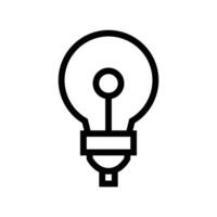 lamp line icon free vector