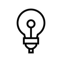 lamp line icon free vector