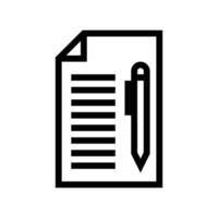 document line icon free symbol vector