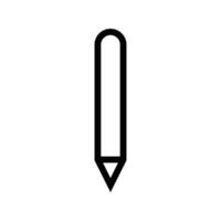 pencil line icon free vector