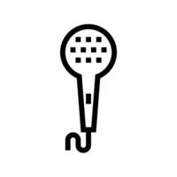 microphone line icon free vector