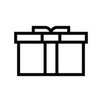 gift line icon free vector