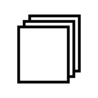 duplication line icon free symbol vector