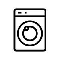 washing machine line icon free symbol vector