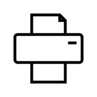 printer line icon free vector