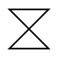 triangle line icon free symbol vector
