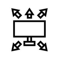 share line icon vector