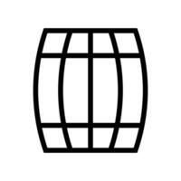 barrel line icon free symbol vector