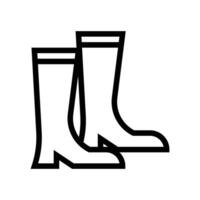boots line icon free symbol vector