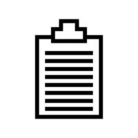 clipboard line icon free symbol vector