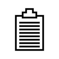 clipboard line icon free symbol vector