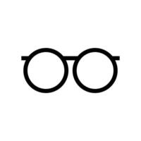 glasses line icon vector