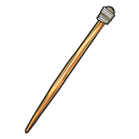 palito de dente desenho animado plano cor png